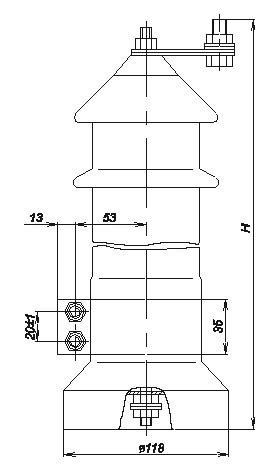porcelain surge arrester rvo 6