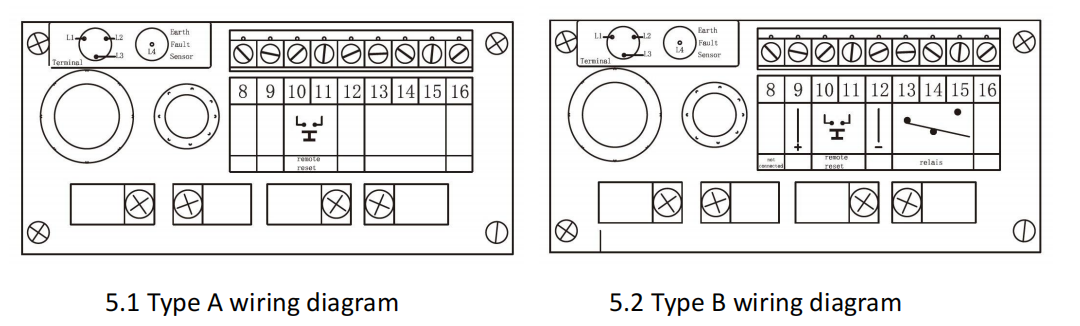 ekl4 a, ekl4 b short circuit and earth fault indicator