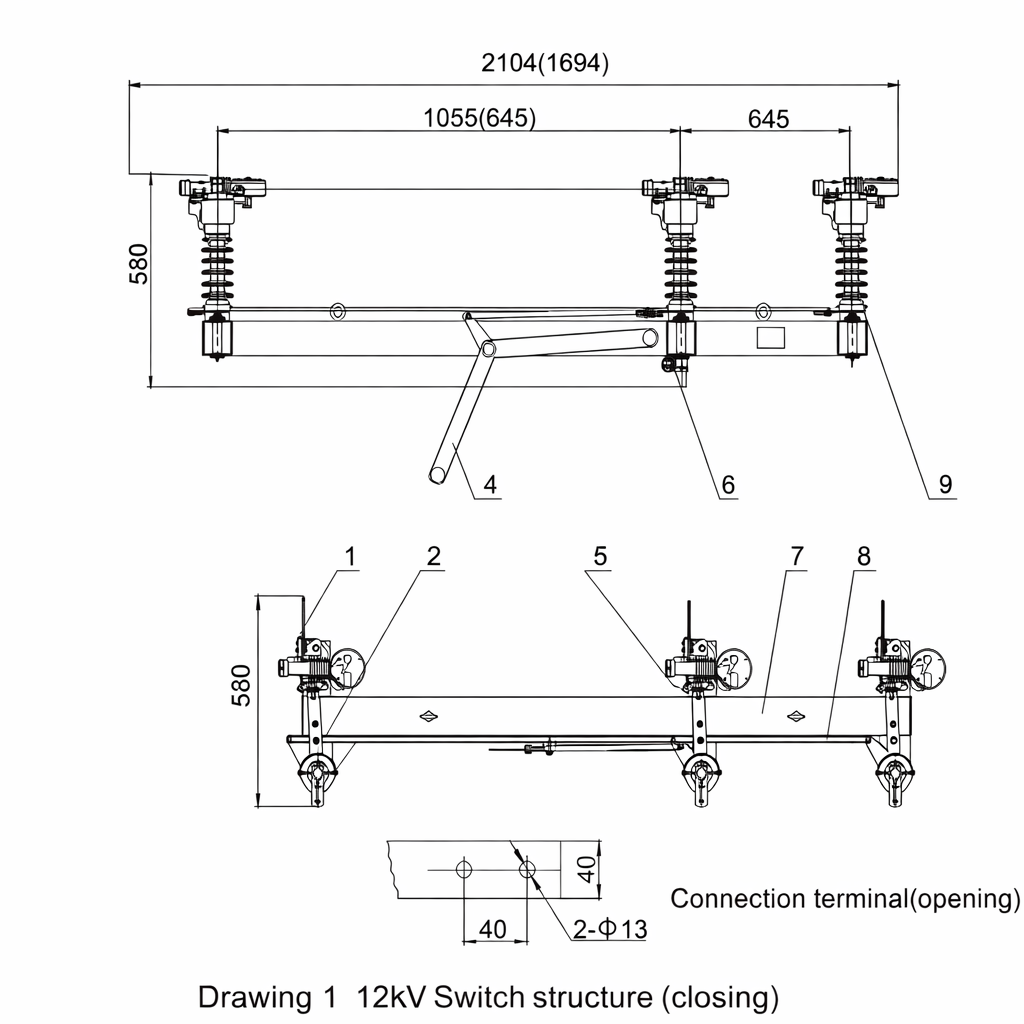 lbs fkw18 12/630 – outdoor load break switch